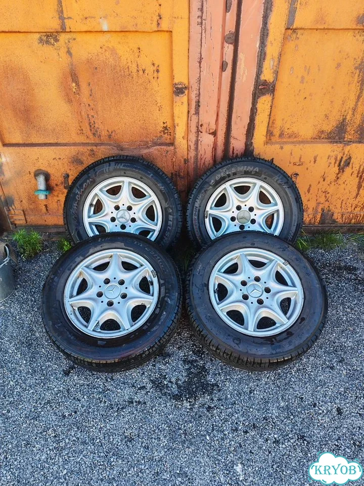 Литые диски Mercedes-Benz R15 5x112 с шинами фото 1