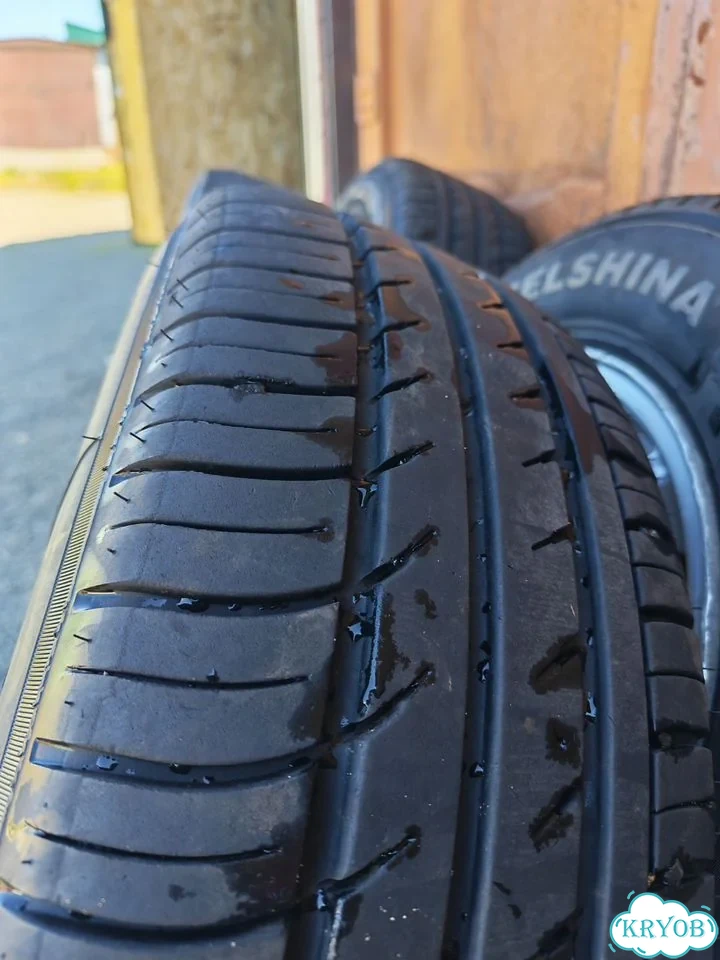 Литые диски Mercedes-Benz R15 5x112 с шинами фото 8