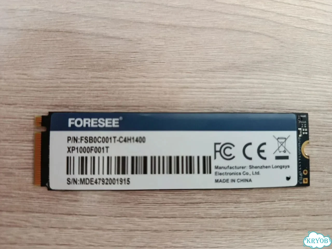 Ssd m2 nvme 1tb Foresee фото 1