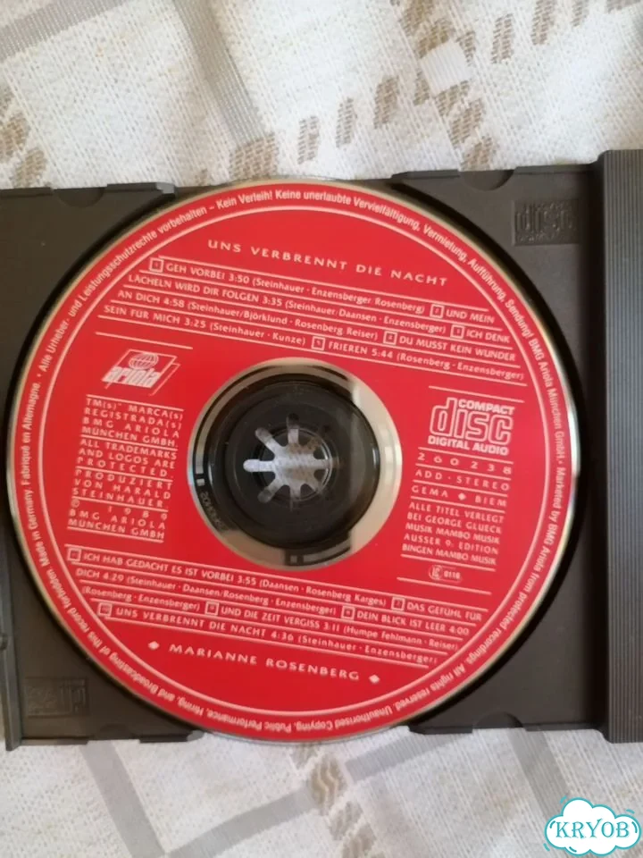 Marianne Rosenberg - Uns Verbrennt Die Nacht CD фото 2