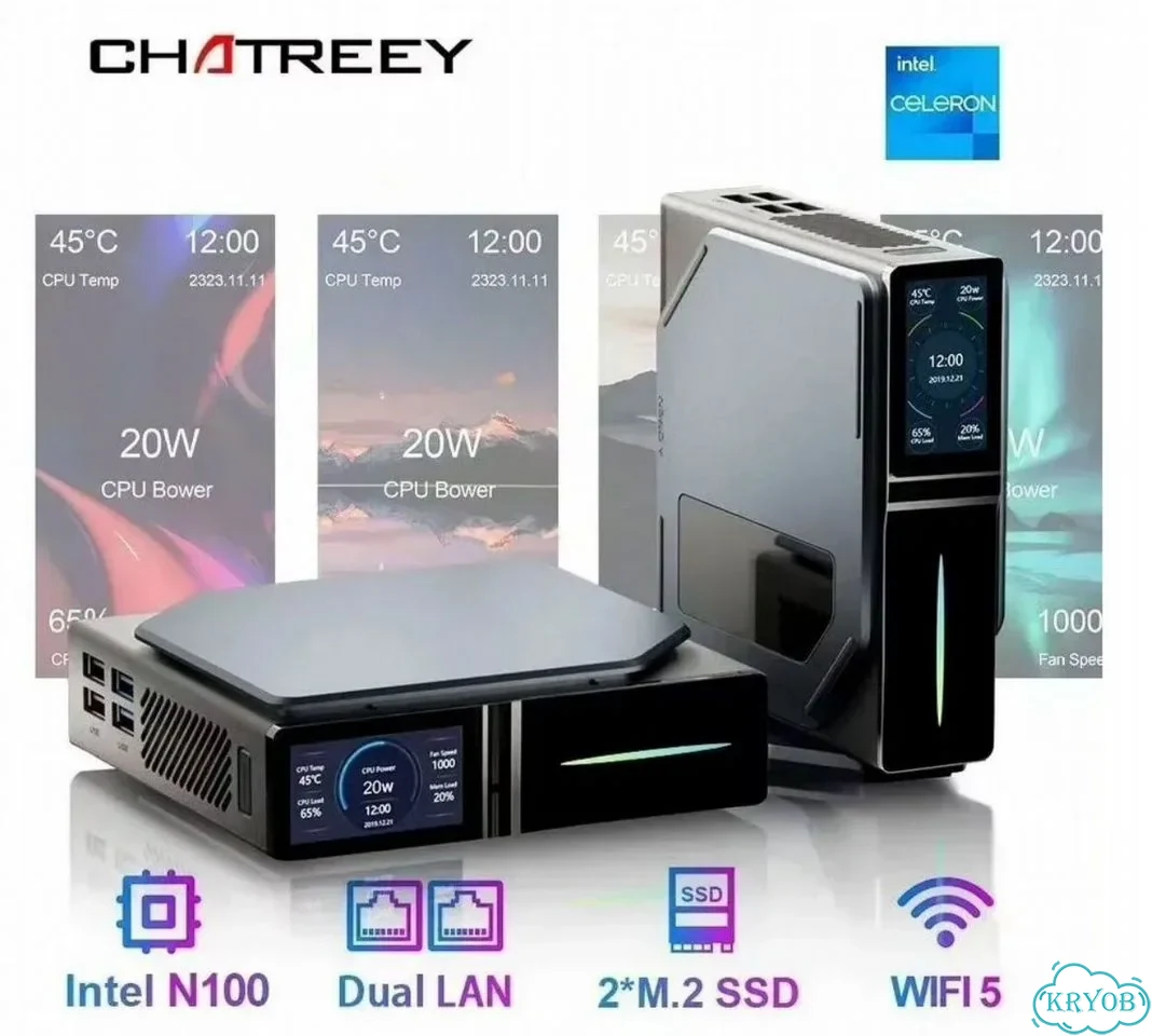 Мини пк Chatreey S1 (Intel N100/8GB/512GB SSD) фото 1