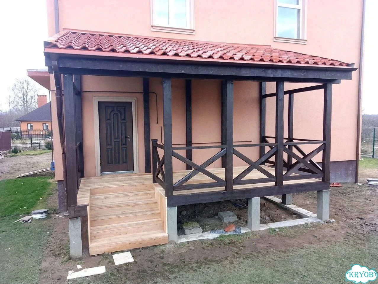 Пристройка к дому под ключ / Терраса к дому фото 2