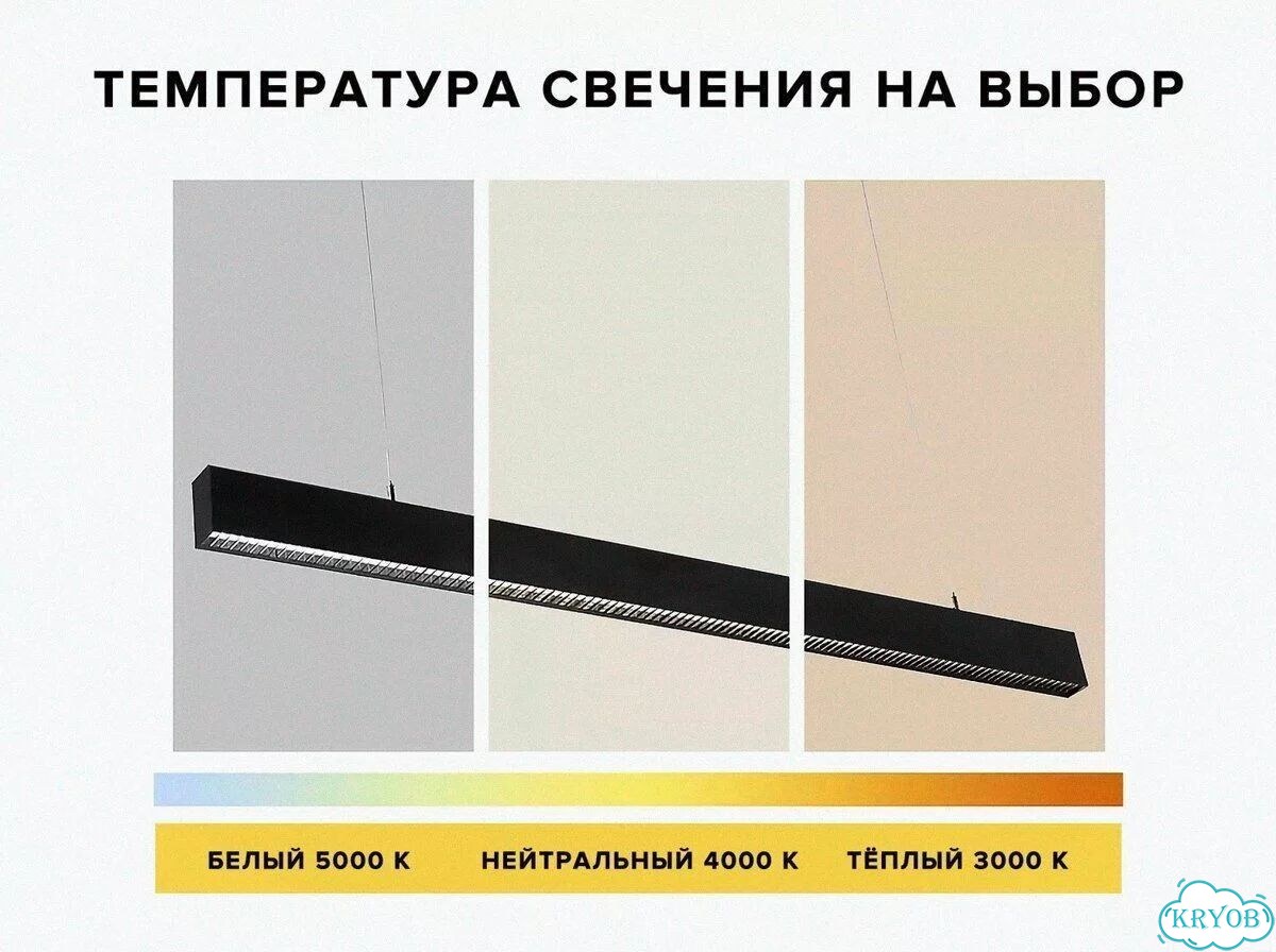 Встраиваемый подвесной светодиодный светильник фото 2