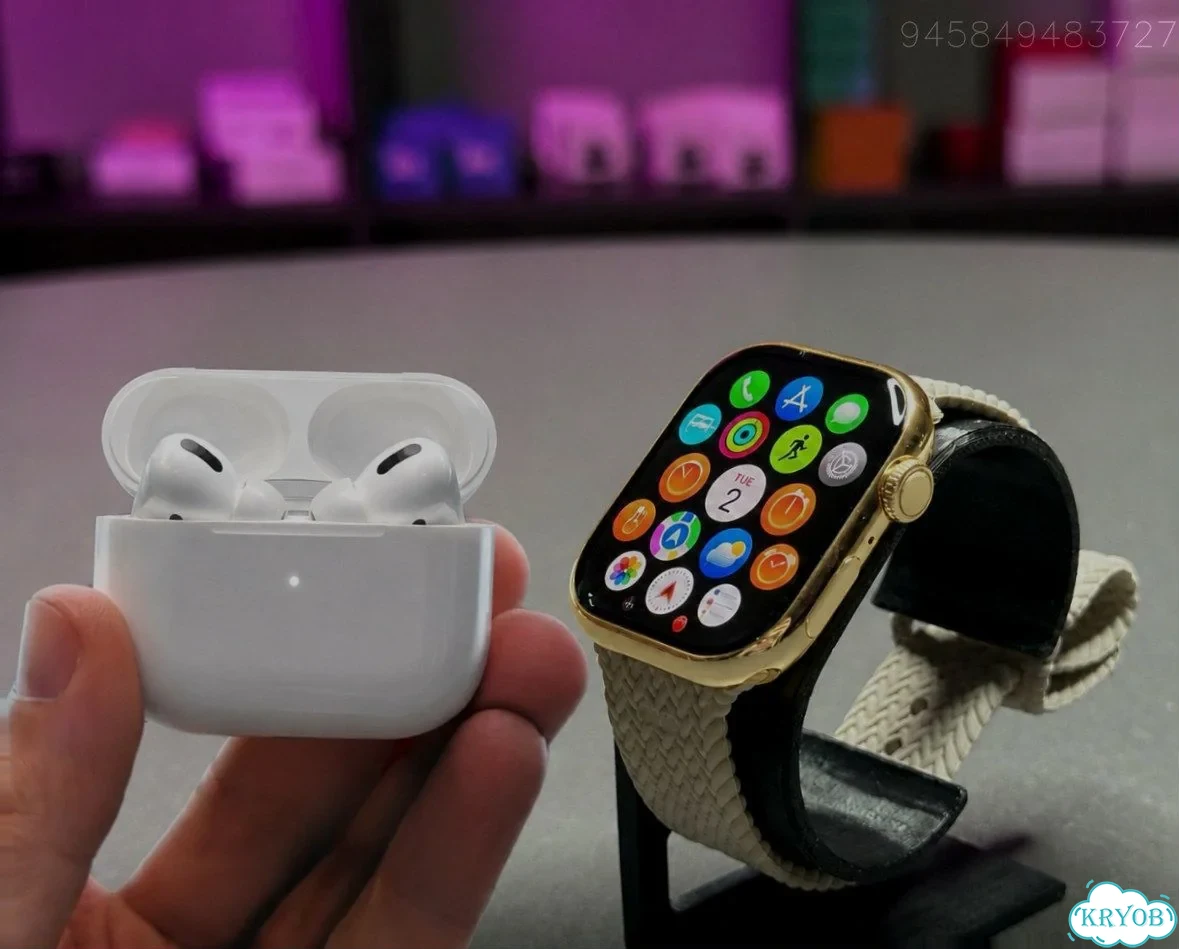 Apple Watch Series 11 Gold + AirPods Pro 3 (Набор) фото 1
