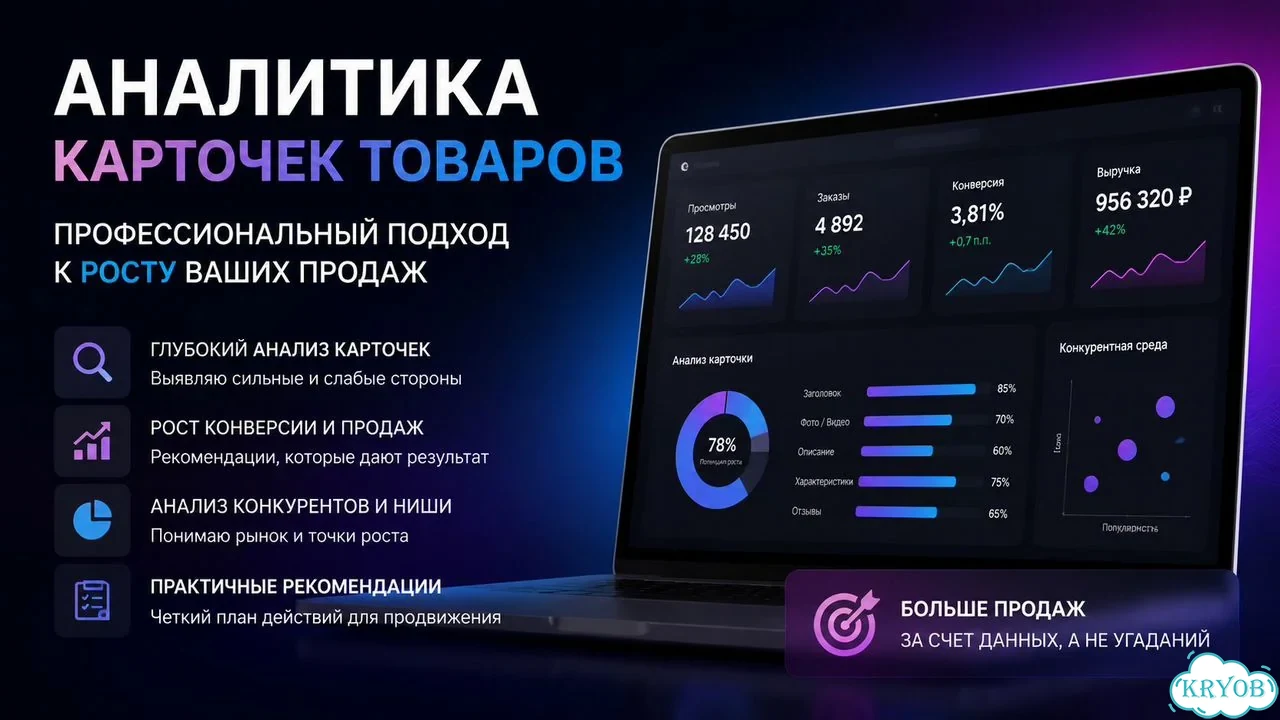 Аудит карточек WB: подниму CTR и конверсию фото 2
