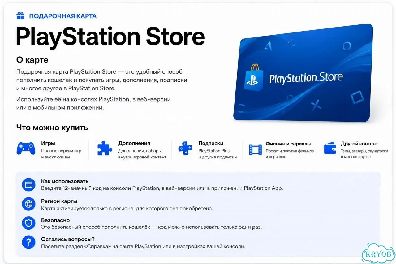 Карта пополнения PlayStation PS store фото 2