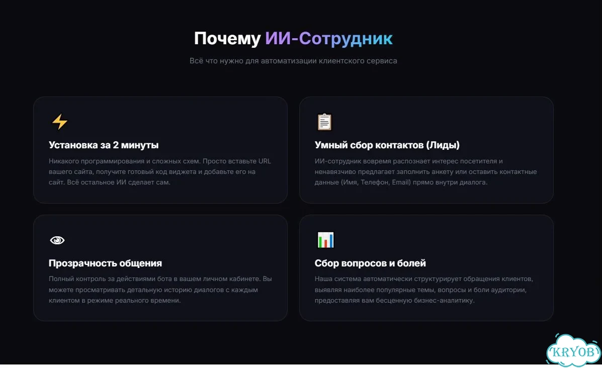 Создание ии-консультанта для вашего сайта фото 4