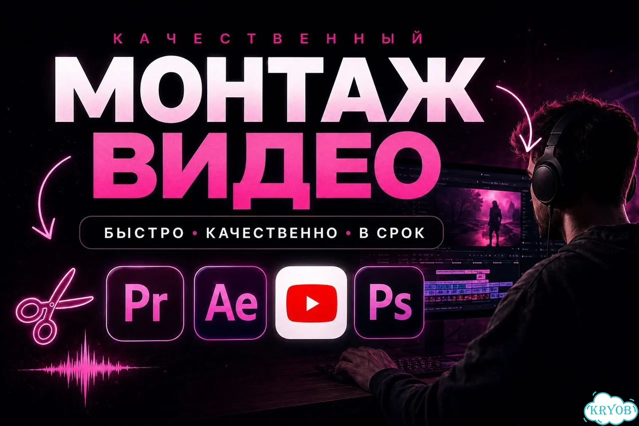 Монтаж видео для Shorts, Reels, TikTok, YouTube фото 1