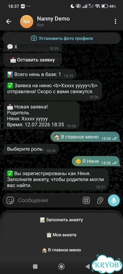 Разработка Telegram-бота на Python фото 1