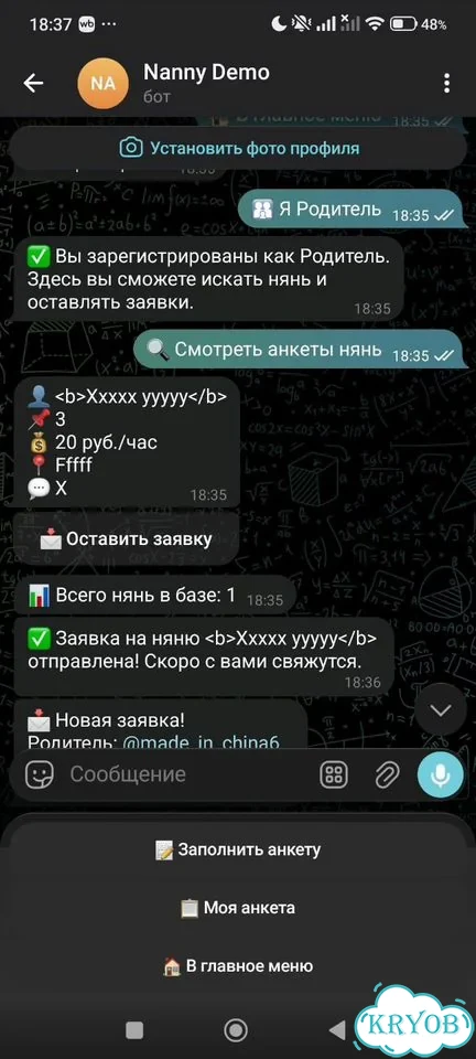 Разработка Telegram-бота на Python фото 4
