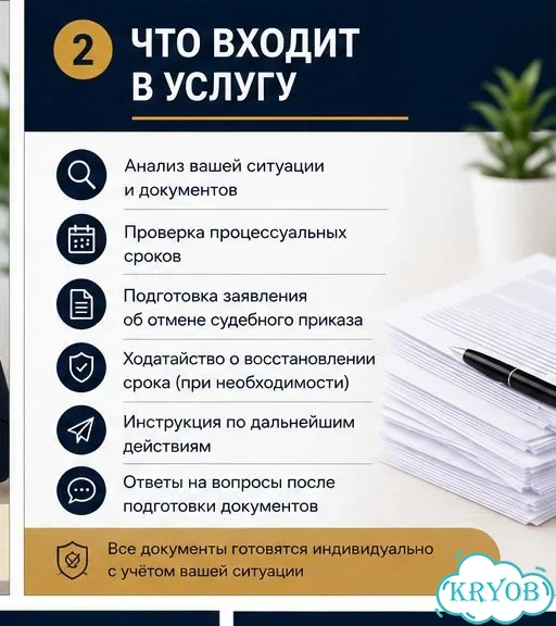 Отмена судебного приказа Восстановление срока фото 2