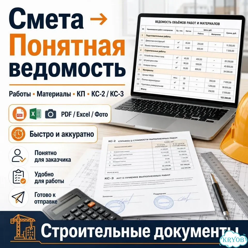 Гранд смета в понятную ведомость работ фото 1