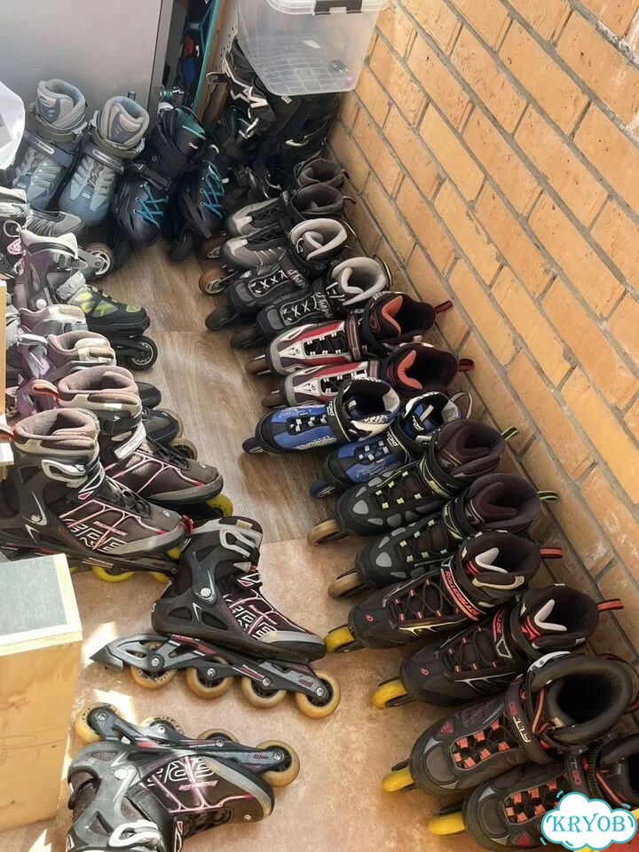 Ролики взрослые детские rollerblade fila K2 фото 1
