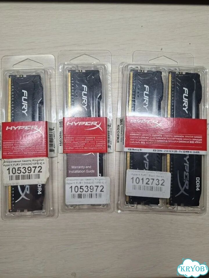 Оперативная память ddr4 4x4gb hyperx fury фото 1