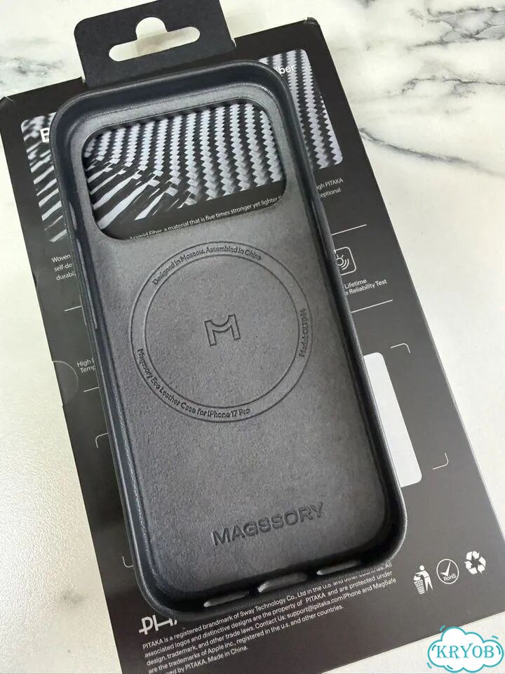 Кожаный чехол magssory iPhone 17pro фото 2