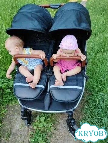 Коляска прогулочная для двойни mowbaby tandem фото 1
