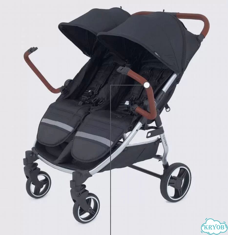 Коляска прогулочная для двойни mowbaby tandem фото 5