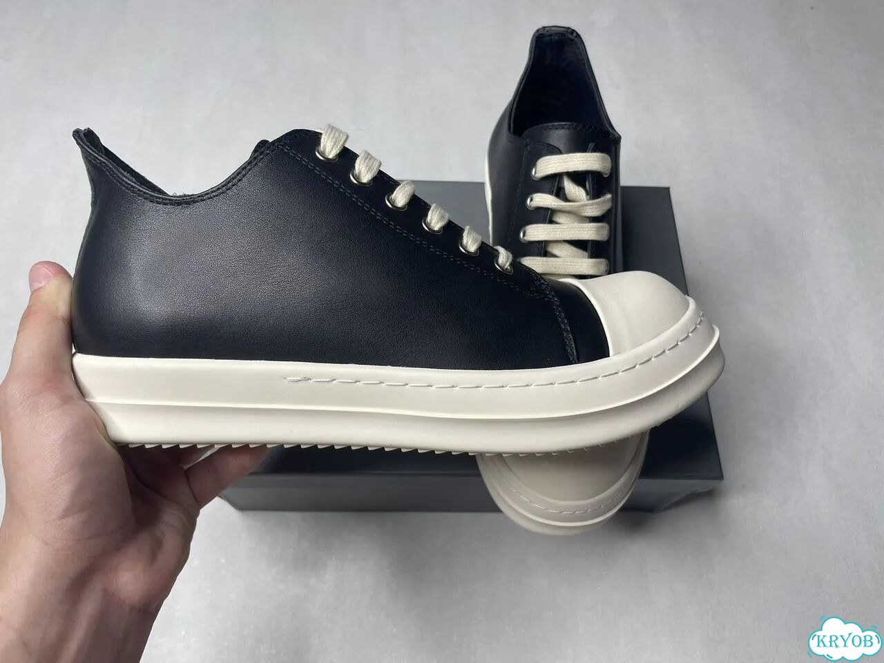 Rick Owens Ramones drkshdw Low кожаные фото 2