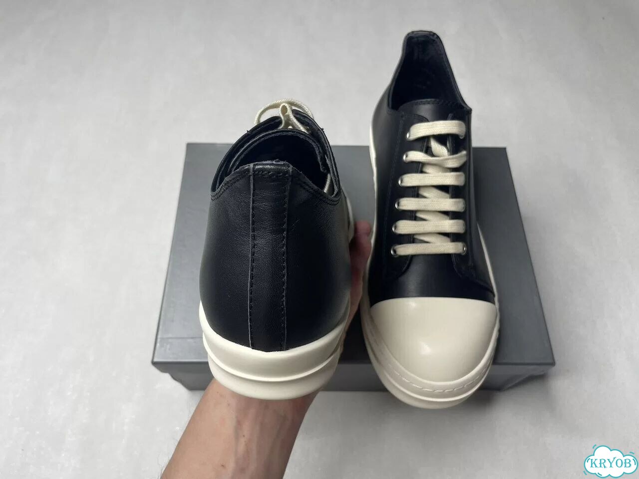 Rick Owens Ramones drkshdw Low кожаные фото 5
