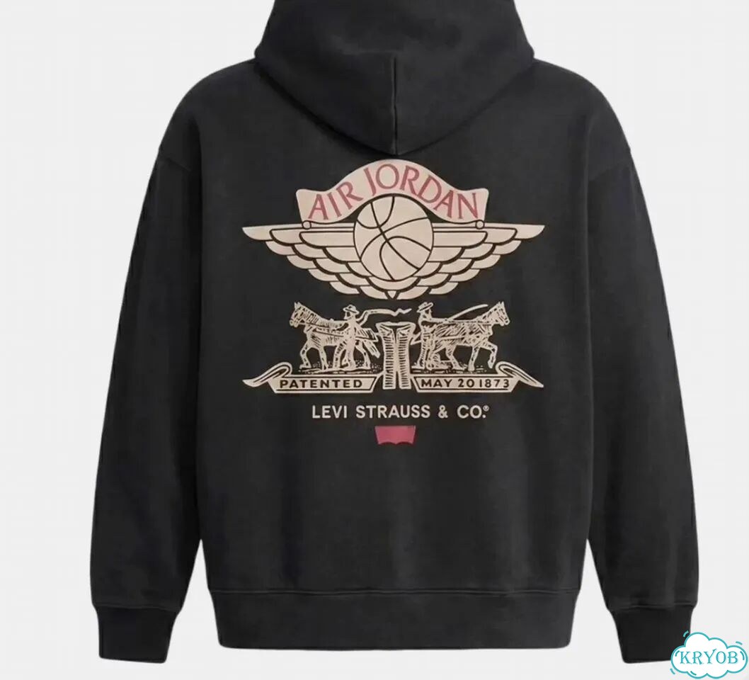 Зип худи AIR jordan x Levi’s новая коллекция 2026 фото 1