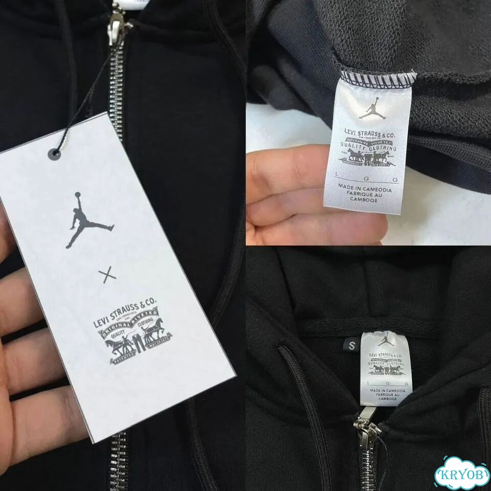 Зип худи AIR jordan x Levi’s новая коллекция 2026 фото 7