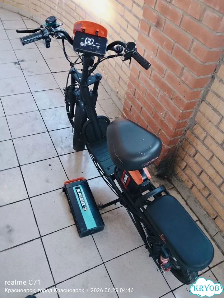 Электровелосипед kugoo 2 АКБ фото 4