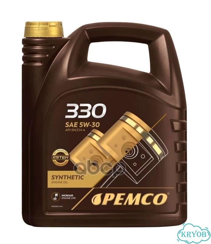 Масло моторное синтетика pemco 330 5W-30 5 л фото 1