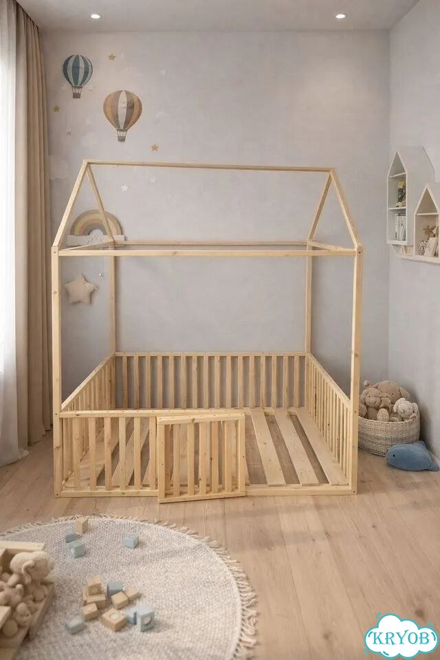 Кровать детская Домик из дерева фото 10