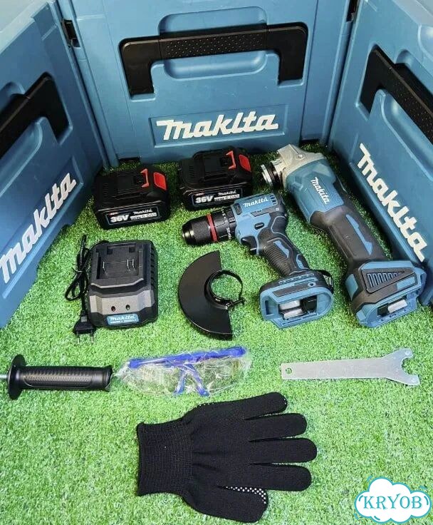 Набор makita 2в1 Шуруповёрт+ушм фото 1