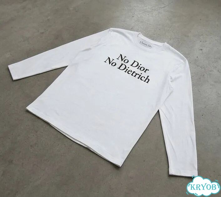 Лонгслив белый No Dior AC0069 фото 2