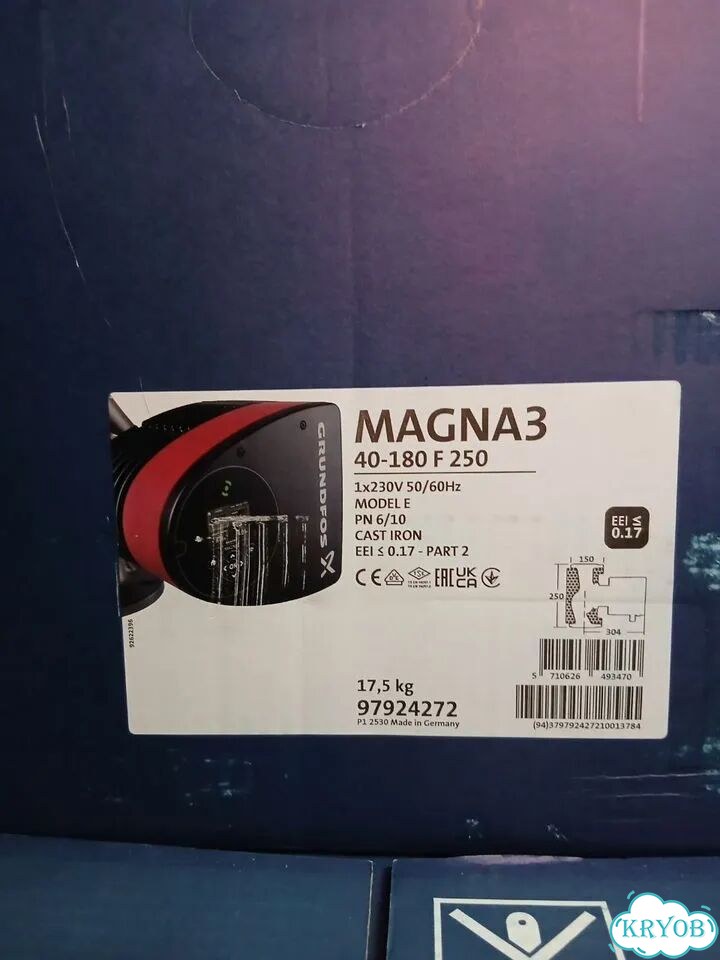 Насос циркуляционный Grundfos magna3 40-180 F фото 3