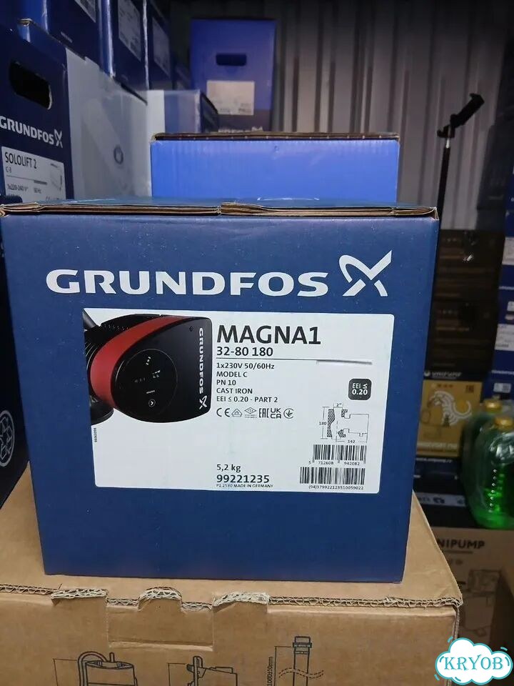 Насос циркуляционный Grundfos magna 1 32-80 180 фото 2