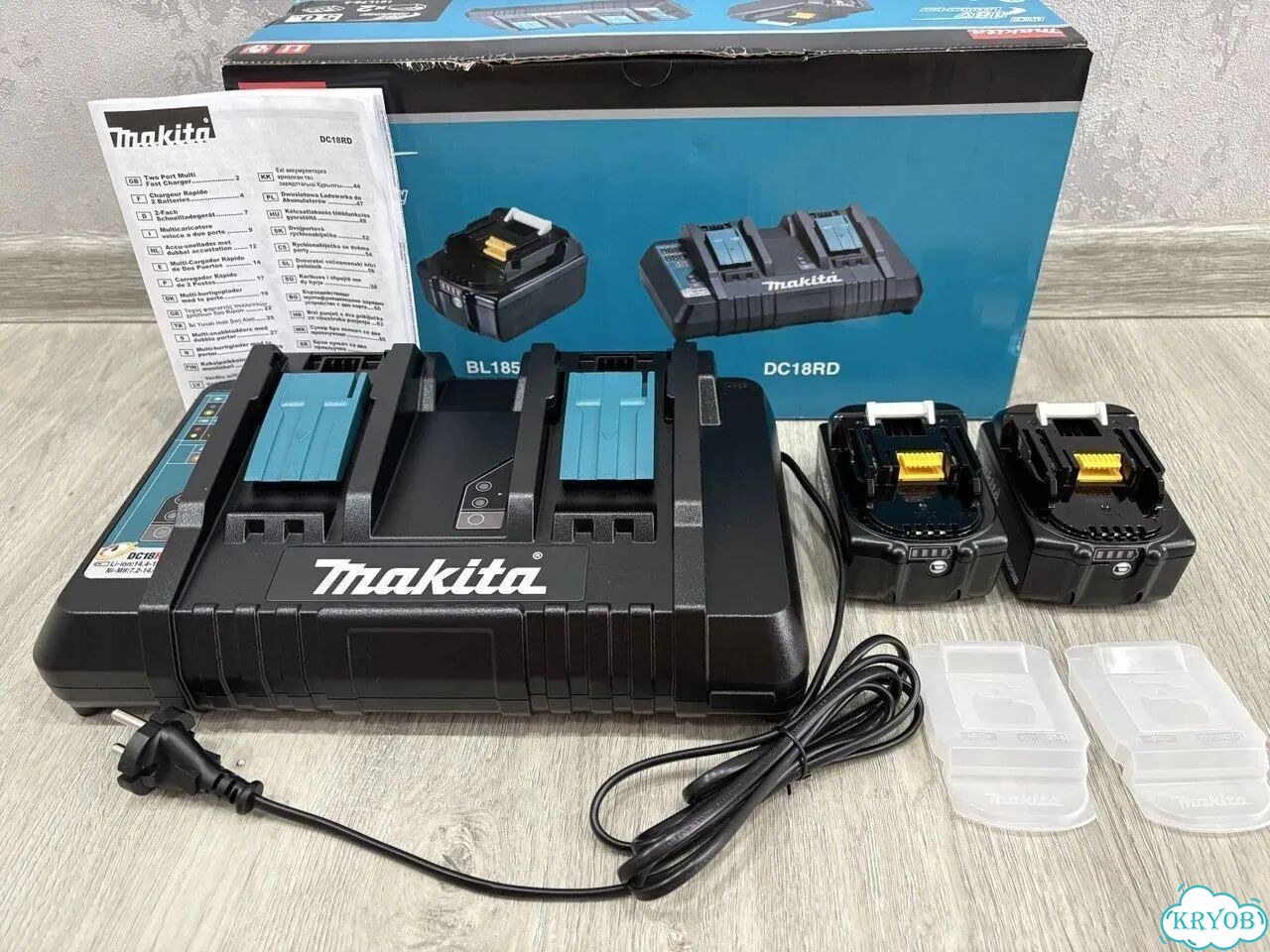 Makita 191L75-3 набор аккумуляторов BL1850B и З/У фото 2