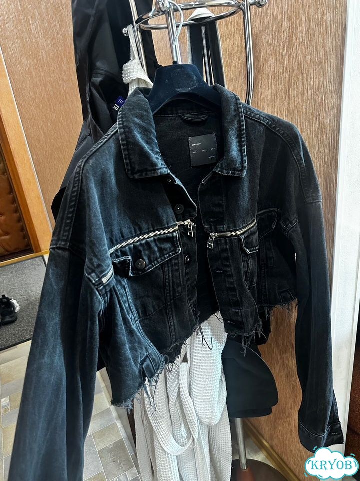 Zara джинсовка укороченная фото 1