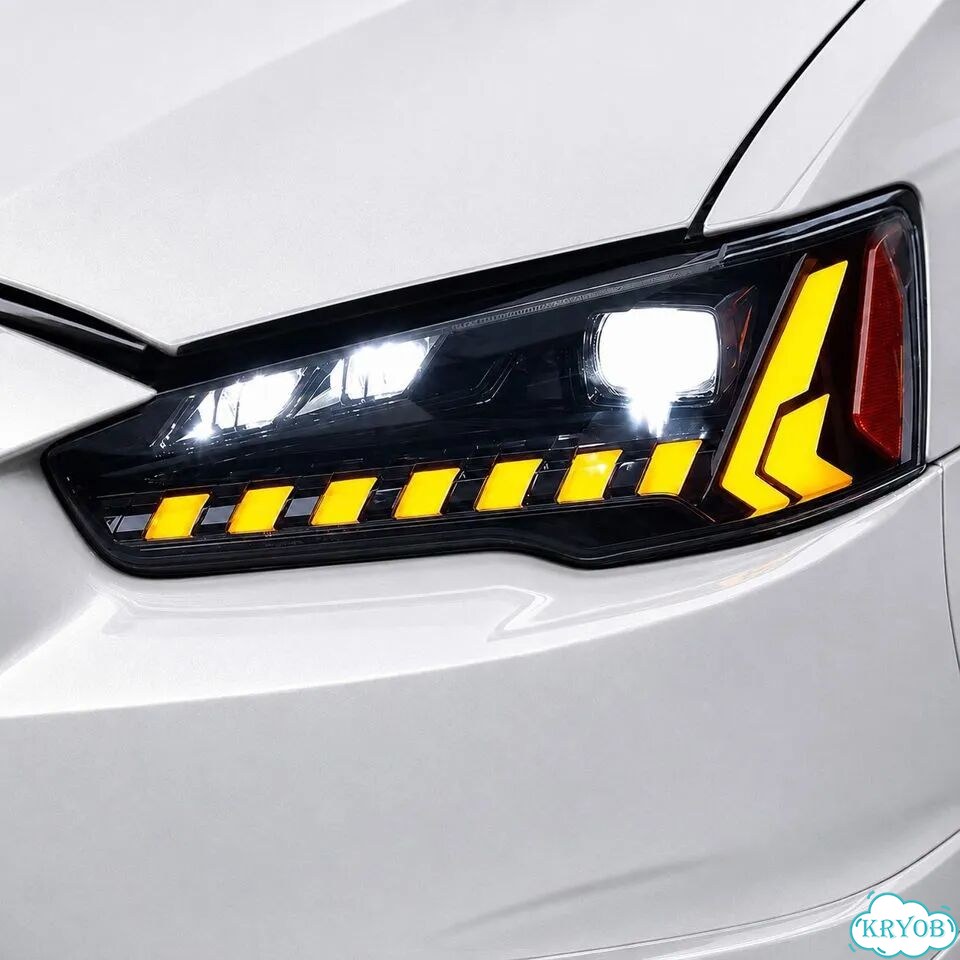 Фары на mitsubishi lаnсеr 10 тюнинг LED фото 1