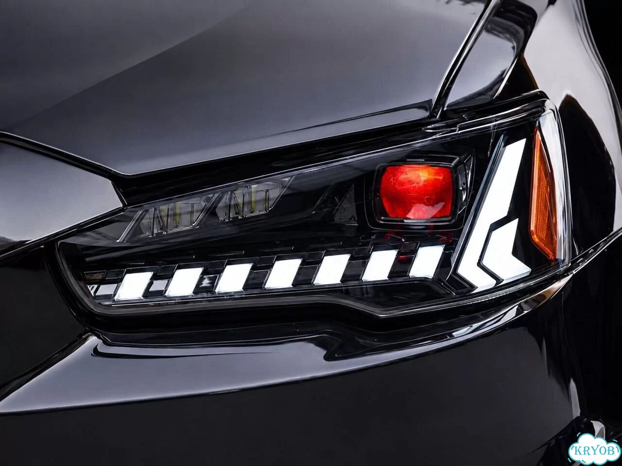 Фары на mitsubishi lаnсеr 10 тюнинг LED фото 4