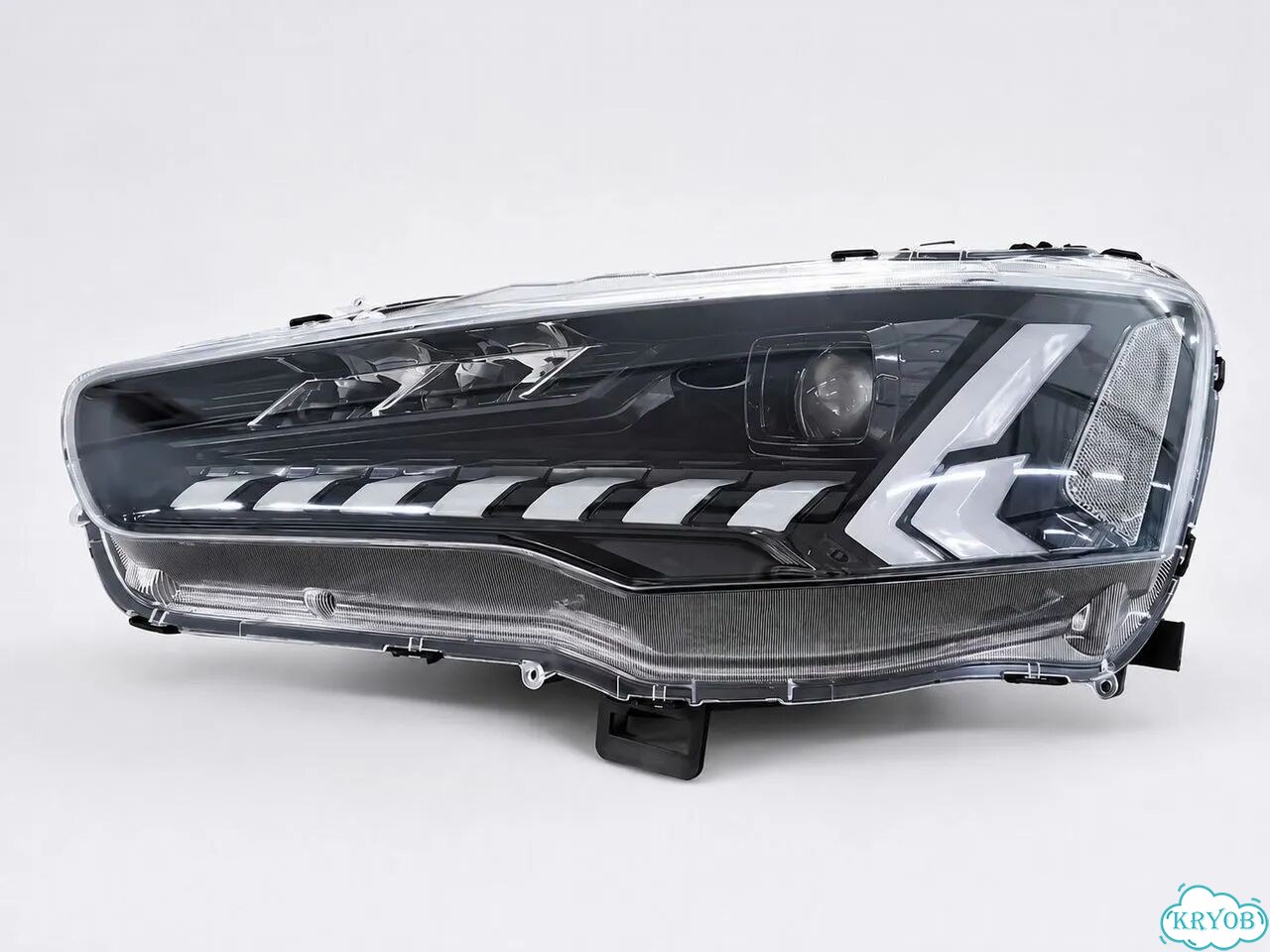 Фары на mitsubishi lаnсеr 10 тюнинг LED фото 7