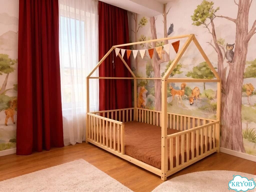 Кровать детская Домик из дерева фото 3