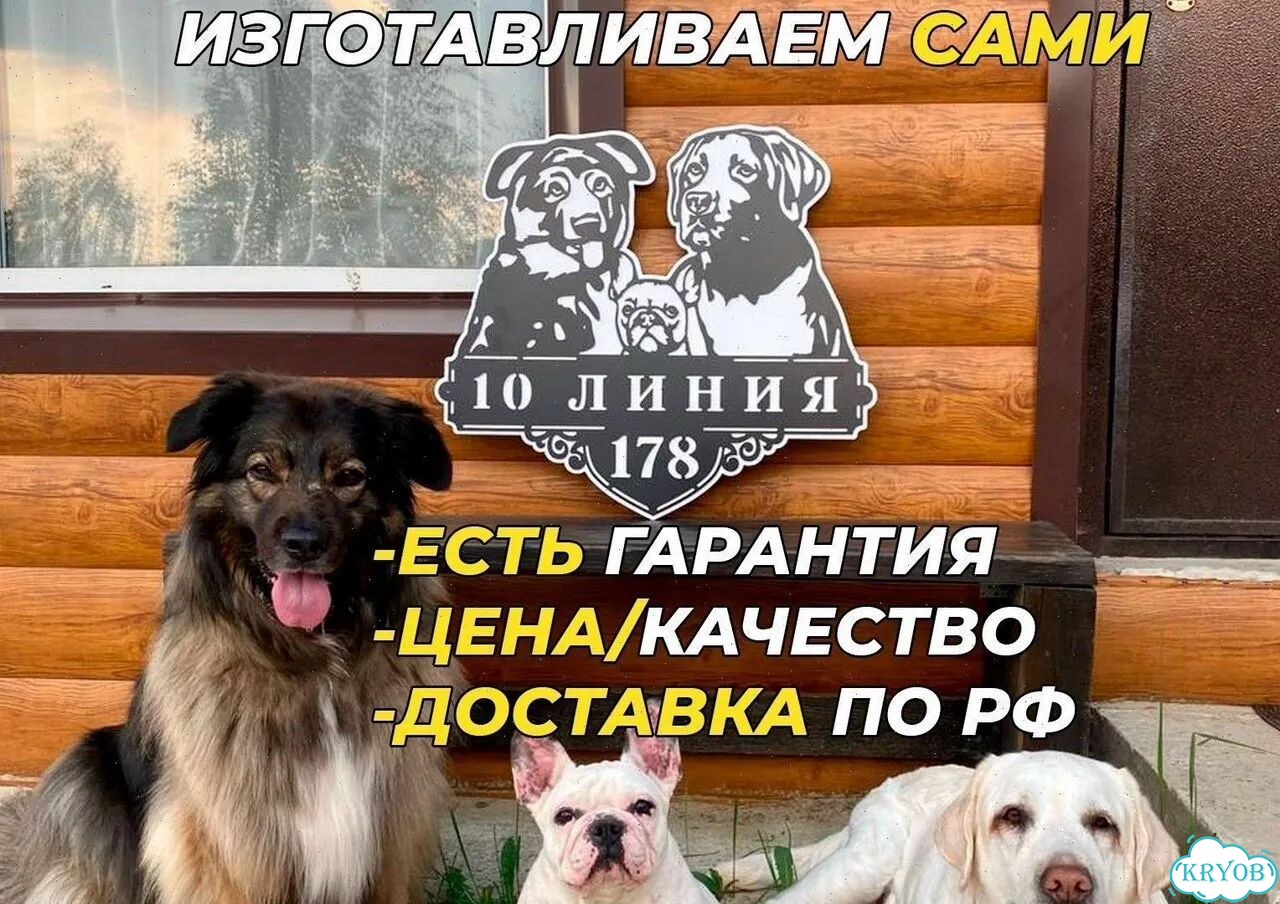 Стильная табличка на дом по фото животного, металл фото 5