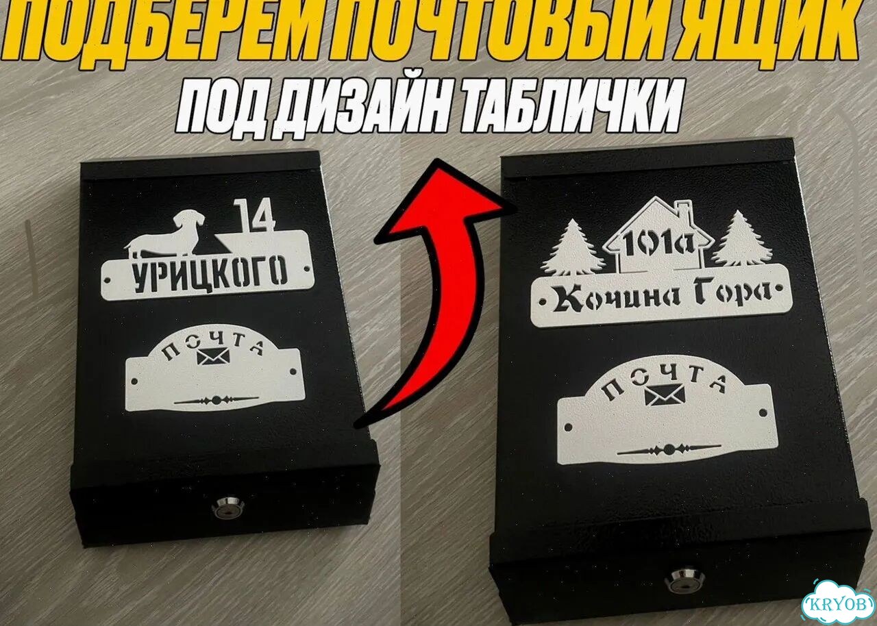 Адресная вывеска, табличка листовой металл фото 4