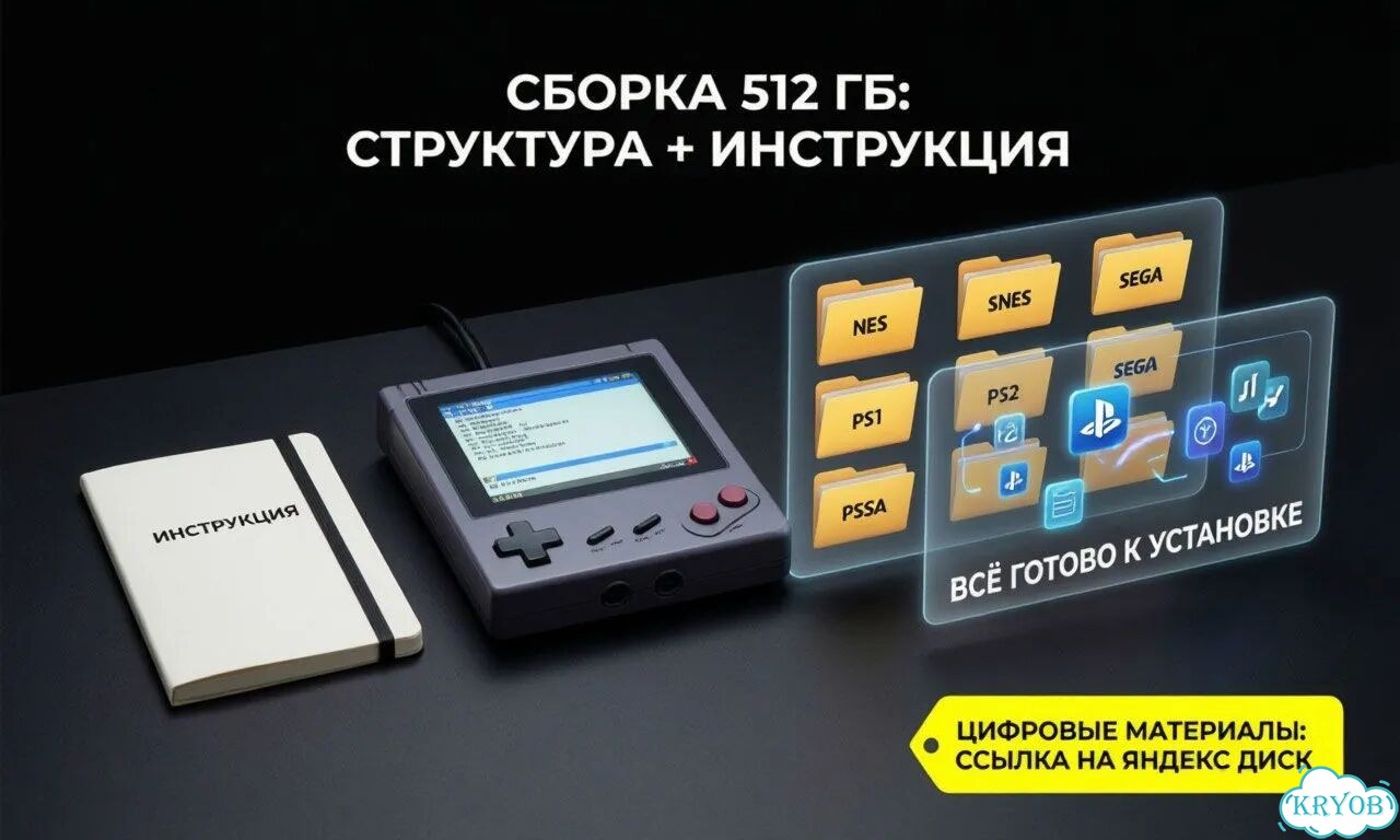 Готовая сборка ретро-игр на 512Гб фото 1