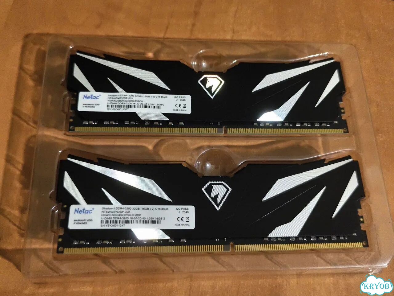 Оперативная память DDR4 32GB Netac Shadow II новая фото 2