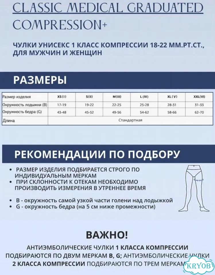 Компрессионные чулки 1 класс фото 2