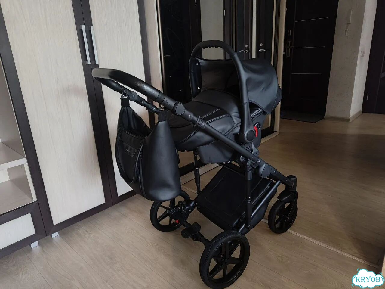 Коляска 3 в 1 adamex zico delux эко кожа фото 5