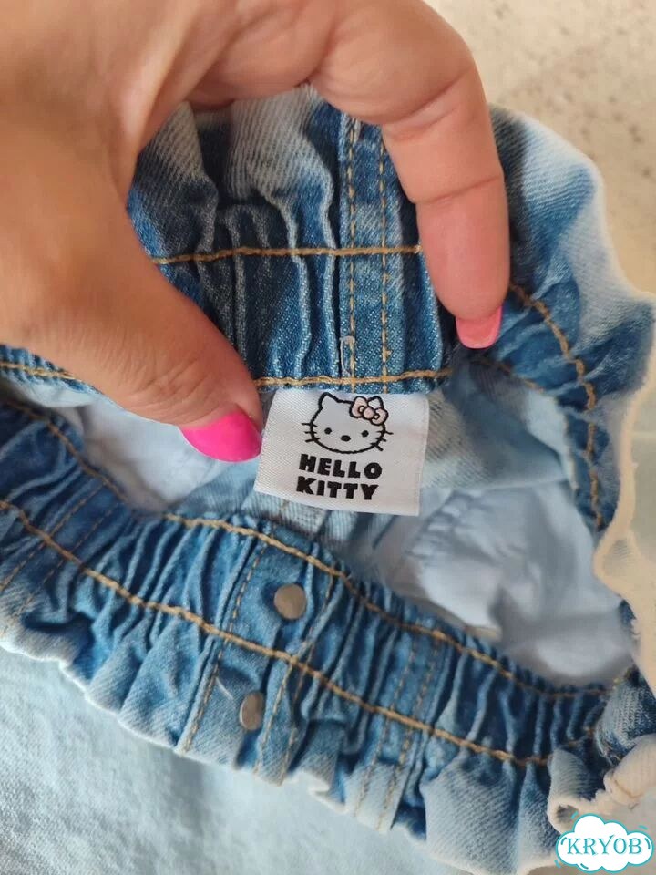 Джинсы Gloria Jeans для девочек Hello Kitty фото 4