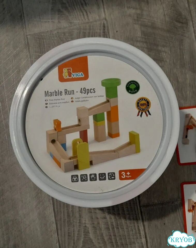 Блочный деревянный конструктор Viga Toys Горки фото 2