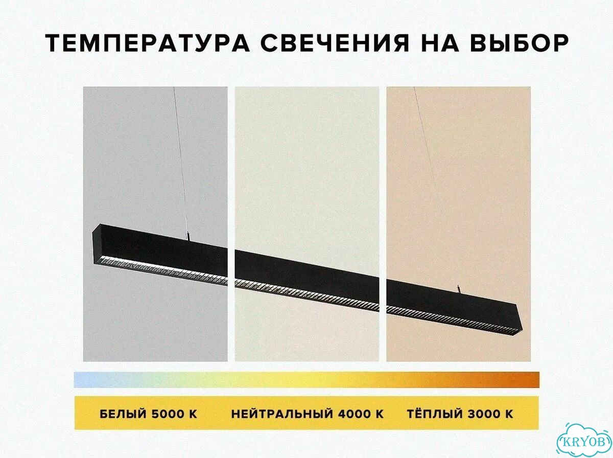 Линейный подвесной светильник фото 2