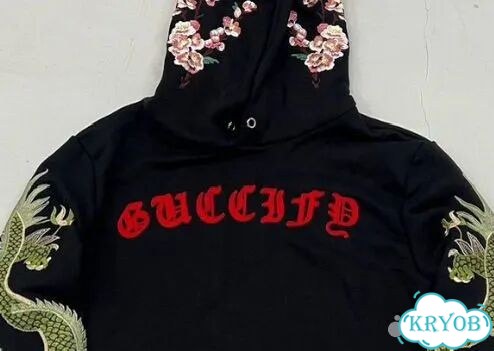 Худи gucci guccify dragon фото 4