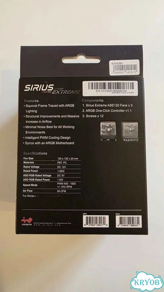 InWin Sirius Extreme ASE120 (Triple Pack) фото 4