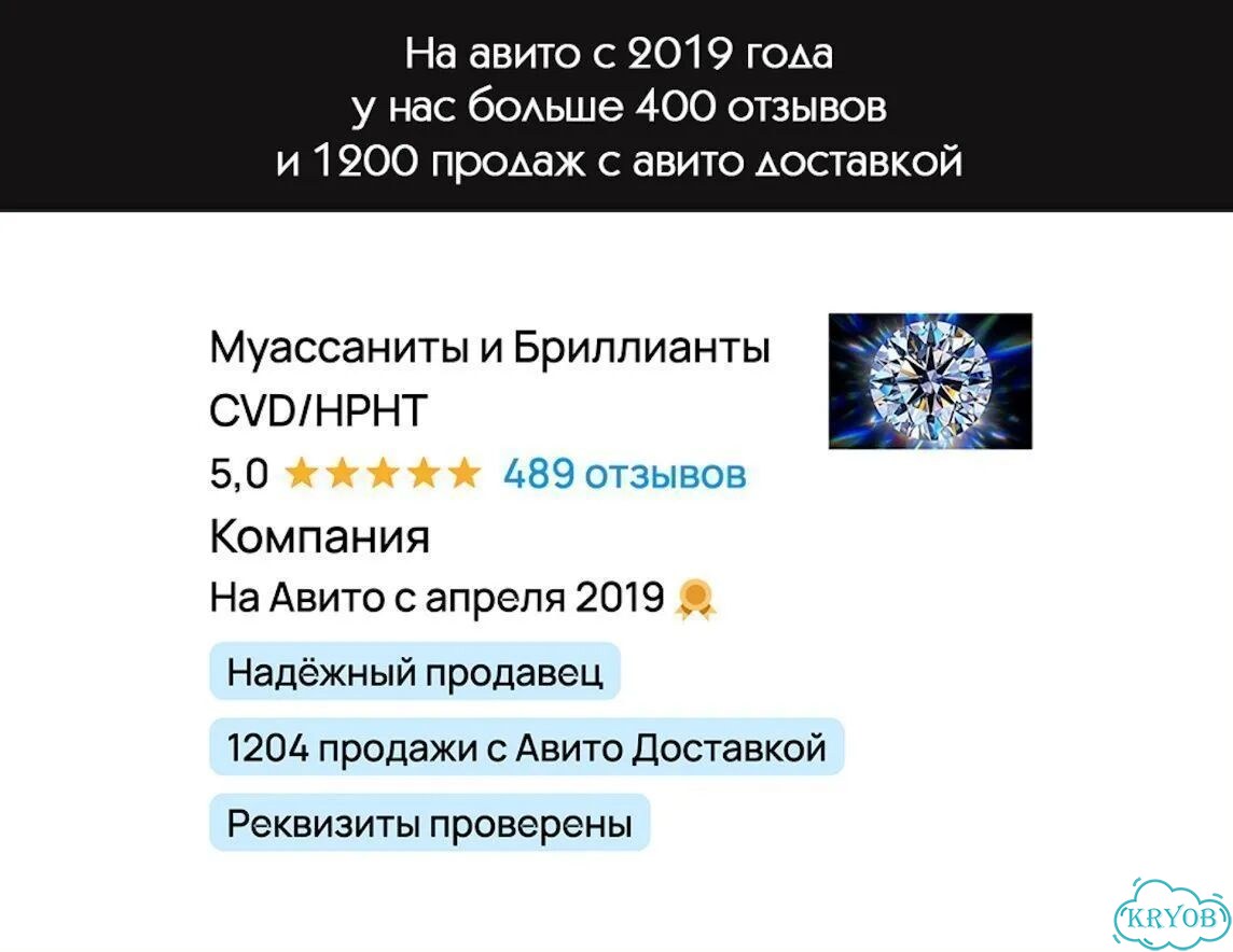 Муассанит в огранке Треугольник 5x5 мм 0,5 карат фото 8